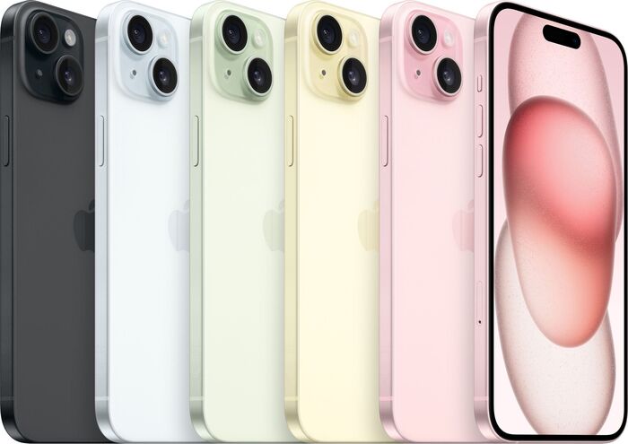 Apple iPhone 15 Plus 128 GB snjallsími - Bleikur