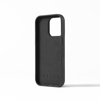 Mujjo iPhone 16 Pro leðursímahulstur - Svart