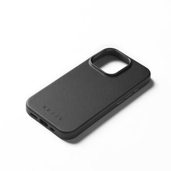 Mujjo iPhone 16 Pro leðursímahulstur - Svart