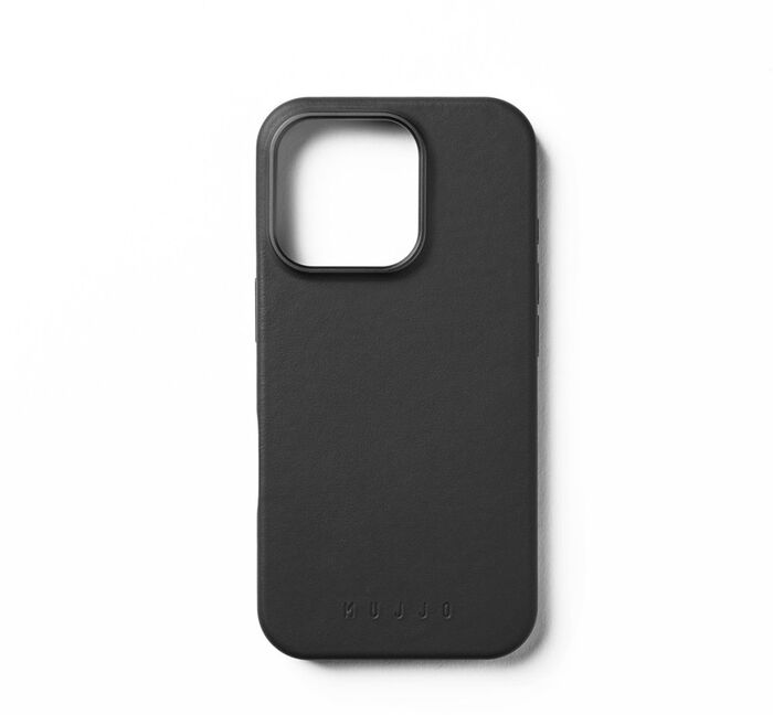 Mujjo iPhone 16 Pro leðursímahulstur - Svart