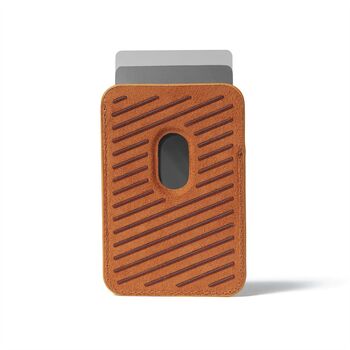 Mujjo MagSafe leður veski - Brúnt