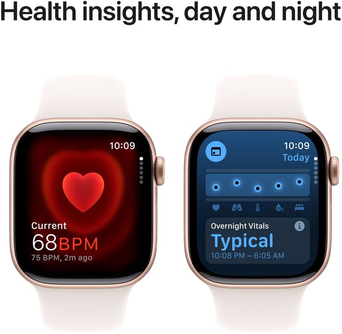 Apple Watch Series 10 GPS 42 mm - Rósagyllt Sport ól