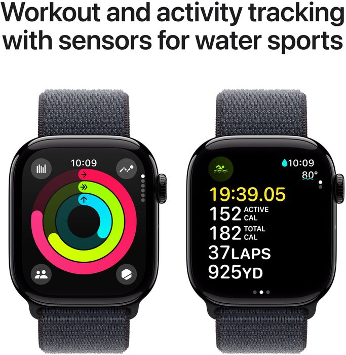 Apple Watch Series 10 GPS 46 mm - Svart Loop ól