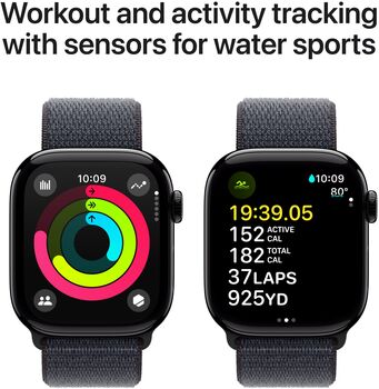 Apple Watch Series 10 GPS 46 mm - Svart Loop ól