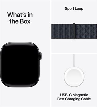 Apple Watch Series 10 GPS 46 mm - Svart Loop ól