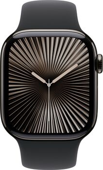 Apple Watch Series 10 GPS/4G 46 mm - Svart títaníum Sport ól