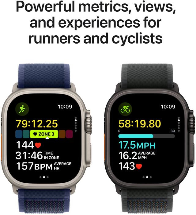 Apple Watch Ultra 2 GPS/4G 49mm - Svart títaníum Trail ól
