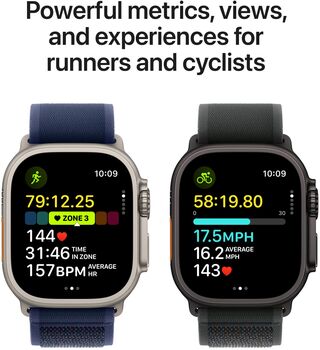 Apple Watch Ultra 2 GPS/4G 49mm - Svart títaníum Trail ól