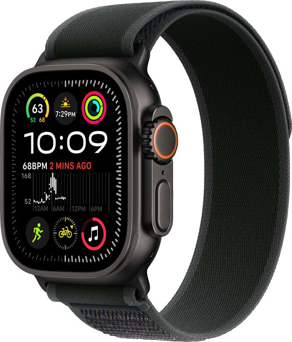 Apple Watch Ultra 2 GPS/4G 49mm - Svart títaníum Trail ól