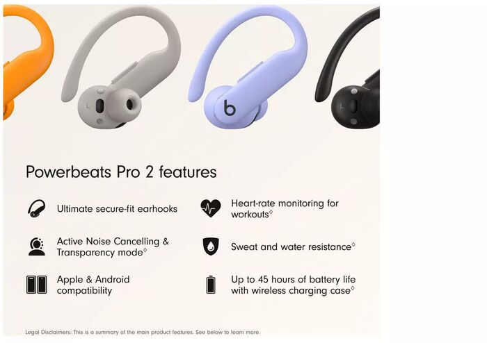 Beats Powerbeats Pro 2 heyrnartól - Fjólublá