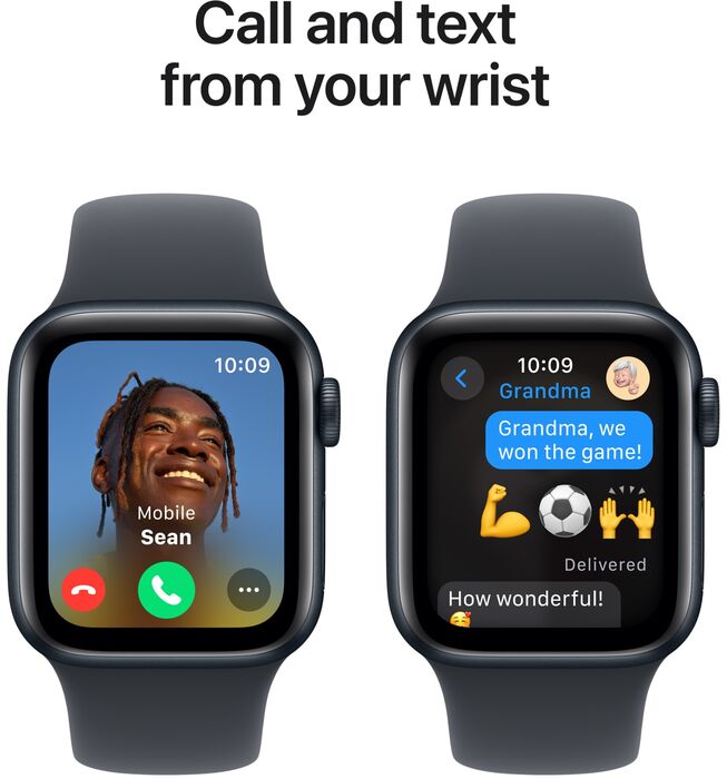 Apple Watch SE 2nd Gen GPS 40 mm - Svart Sport ól