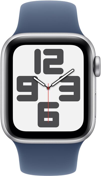 Apple Watch SE 2nd Gen GPS 40 mm - Silfur/Blá Sport ól