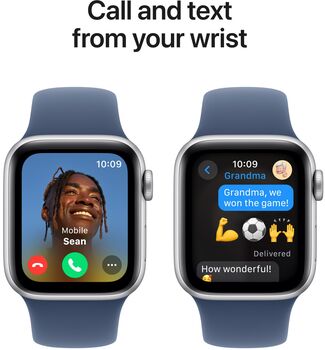 Apple Watch SE 2nd Gen GPS 40 mm - Silfur/Blá Sport ól