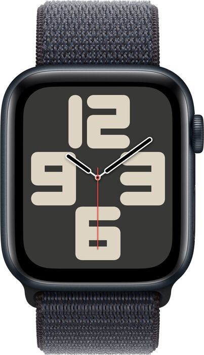 Apple Watch SE 2nd Gen GPS 44 mm - Svart Sport Loop ól