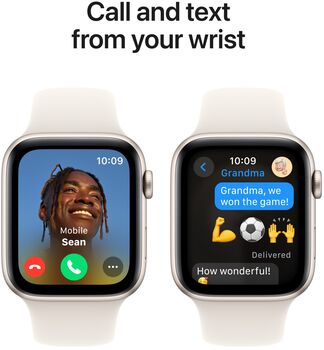 Apple Watch SE 2nd Gen GPS 44 mm - Hvítt Sport ól