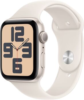Apple Watch SE 2nd Gen GPS 44 mm - Hvítt Sport ól