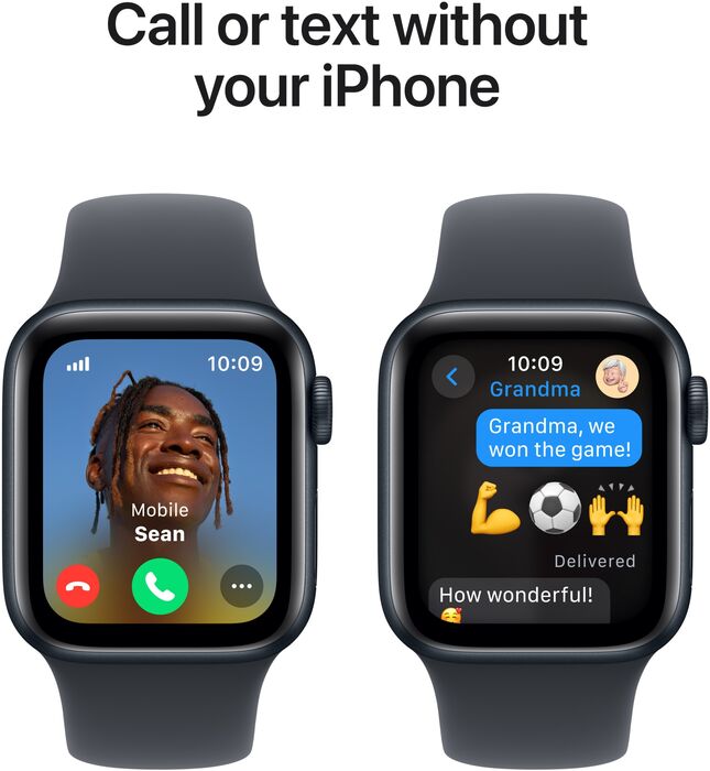 Apple Watch SE 2nd Gen GPS/4G 40 mm - Svart Sport ól