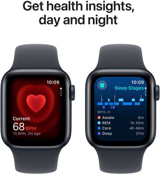 Apple Watch SE 2nd Gen GPS/4G 40 mm - Svart Sport ól