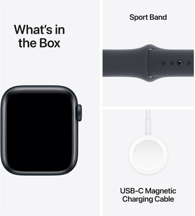 Apple Watch SE 2nd Gen GPS/4G 40 mm - Svart Sport ól