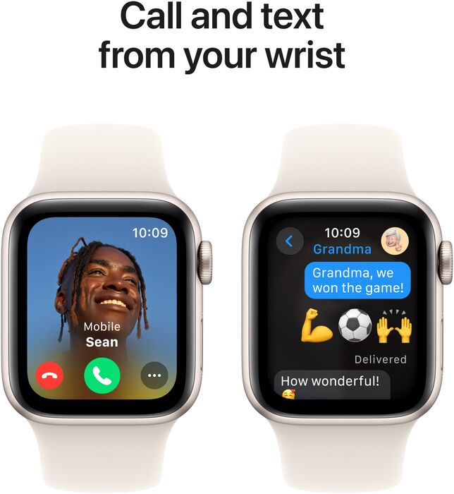 Apple Watch SE 2nd Gen GPS/4G 40 mm - Hvítt Sport ól