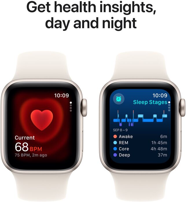 Apple Watch SE 2nd Gen GPS/4G 40 mm - Hvítt Sport ól