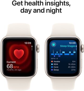 Apple Watch SE 2nd Gen GPS/4G 40 mm - Hvítt Sport ól