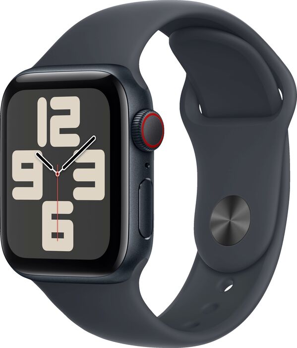 Apple Watch SE 2nd Gen GPS/4G 44 mm - Svart Sport ól