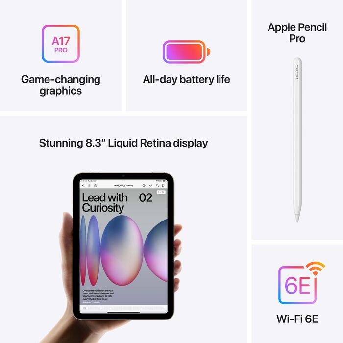 Product image not available for Apple iPad Mini (2024) 128 GB Wi-Fi - Hvítur