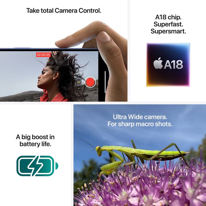 Product image not available for Apple iPhone 16 Plus snjallsími 128 GB - Svartur