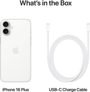 Apple iPhone 16 Plus snjallsími 128 GB - Hvítur