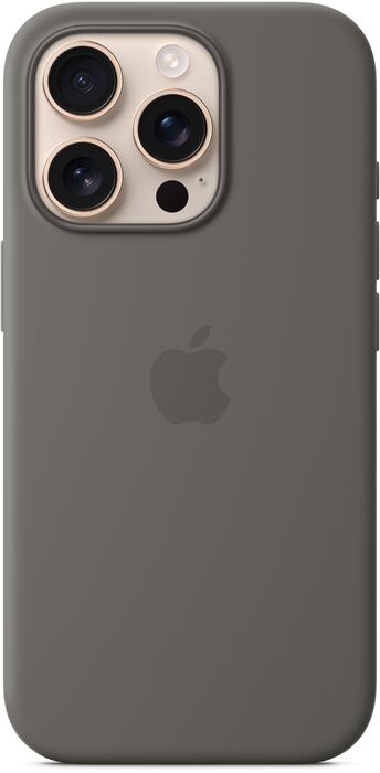 Apple iPhone 16 Pro sílikon MagSafe símahulstur - Grátt