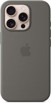 Apple iPhone 16 Pro sílikon MagSafe símahulstur - Grátt