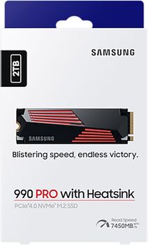 Samsung 990 Pro M.2 SSD með kæliplötu - 2 TB