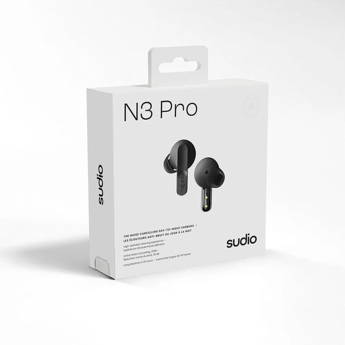 Sudio N3 Pro þráðlaus heyrnartól - Svört