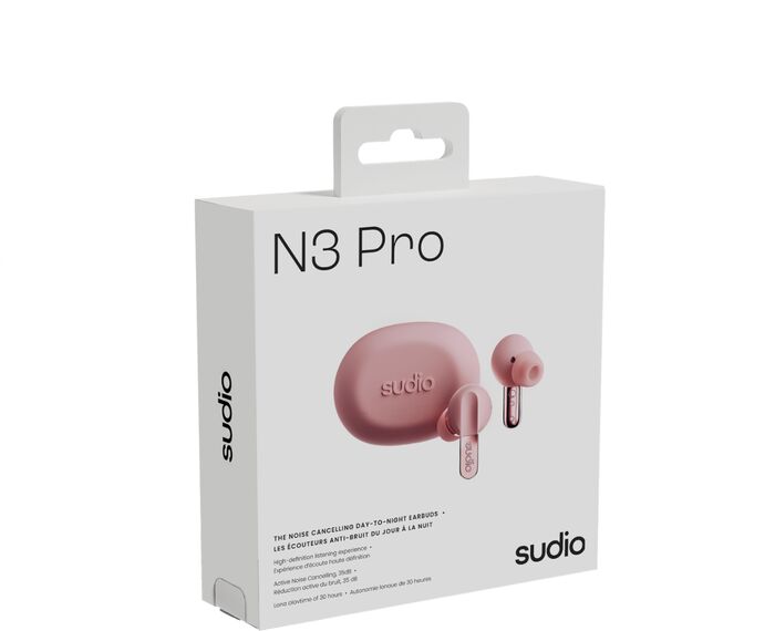 Sudio N3 Pro þráðlaus heyrnartól - Bleik