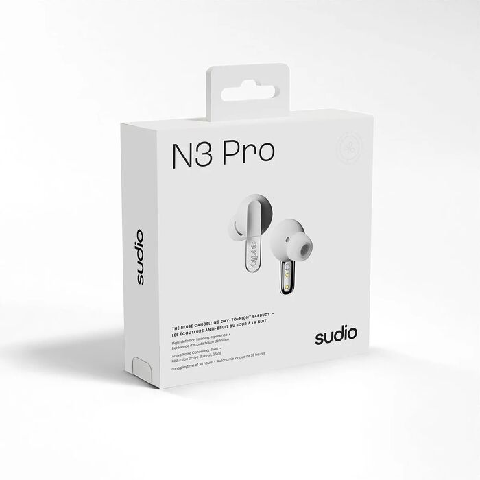 Sudio N3 Pro þráðlaus heyrnartól - Hvít