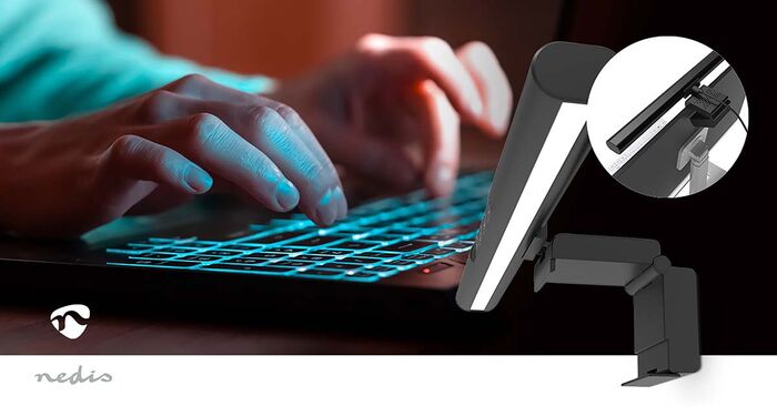 Nedis ljós á tölvuskjá - 40 cm