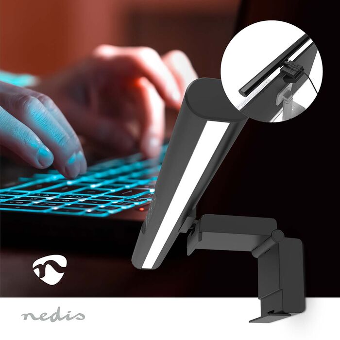 Nedis ljós á tölvuskjá - 40 cm