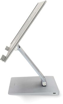 Nedis fartölvustandur með tengikví - Grár