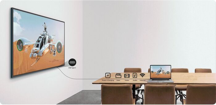 Maxhub 55" UHD upplýsingaskjár 24/7