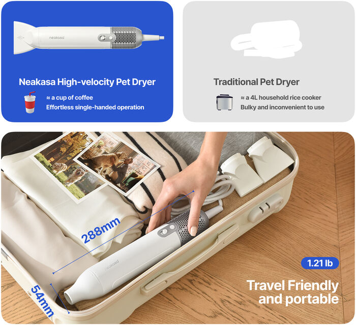 Neakasa F1 hárblásari fyrir gæludýr