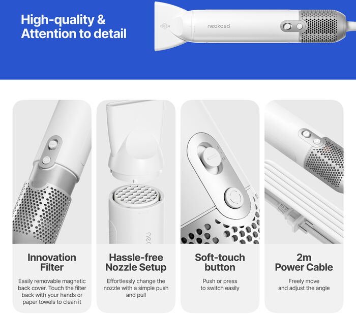 Neakasa F1 hárblásari fyrir gæludýr
