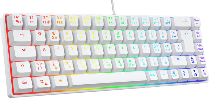 Next MX6 Mini leikjalyklaborð - Hvítt