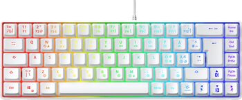 Next MX6 Mini leikjalyklaborð - Hvítt
