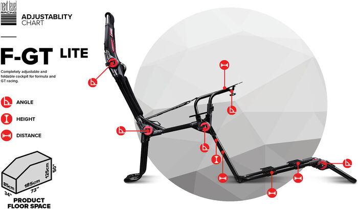 Next Level F-GT Lite kappaksturssæti