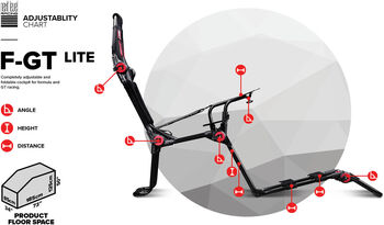 Next Level F-GT Lite kappaksturssæti