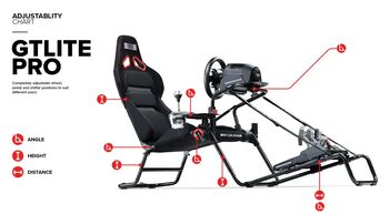 Next Level Racing GT Lite Pro kappaksturssæti 