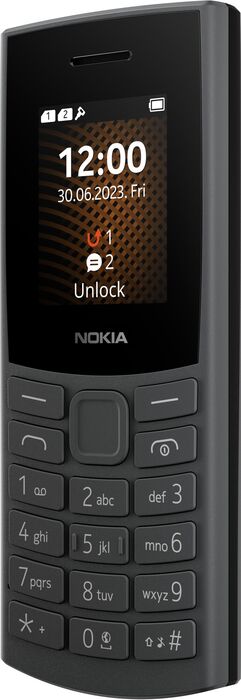 Nokia 105 4G (2023) takkasími - Grár 