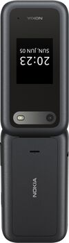 Nokia 2660 4G samlokusími með hleðslustöð - Svartur 