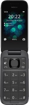 Nokia 2660 4G samlokusími með hleðslustöð - Svartur 